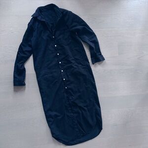 Frank & Eileen Rory Famous Distressed Denim Maxi Dress